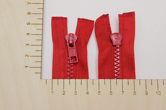 Молния тракторная №5 цв.красный-2,   35см