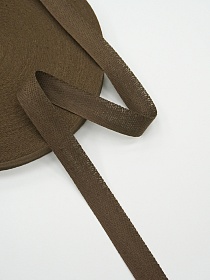 Лента киперная цв.древесно-коричневый, ш.18мм, хлопок-100%