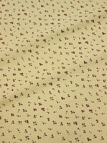 Теплый хлопок "Ягодная мириада" цв.желто-песочный, ш.1.50м, хлопок-100%, 160гр/м.кв