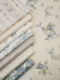 Набор тканей для рукоделия "Сатин: Летний ритм", 45*30 см, 8 шт