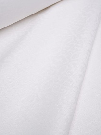 Полульняной жаккард "Сьюзен" цв.белый, ш.1.6м, лен-59%, хлопок-41%, 240гр/м.кв