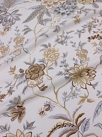 Сатин "Соблазн" цв.светло-бежевая пудра, ш.2.2м, хлопок-100%, 110гр/м.кв