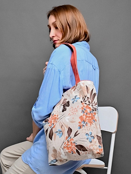 Шопперы из рогожки "Заливные луга" и полульна "Сады Вероны"