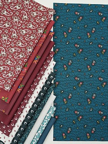 Набор тканей для рукоделия "Традиции Куваевской мануфактуры", 45*30 см, 12 шт