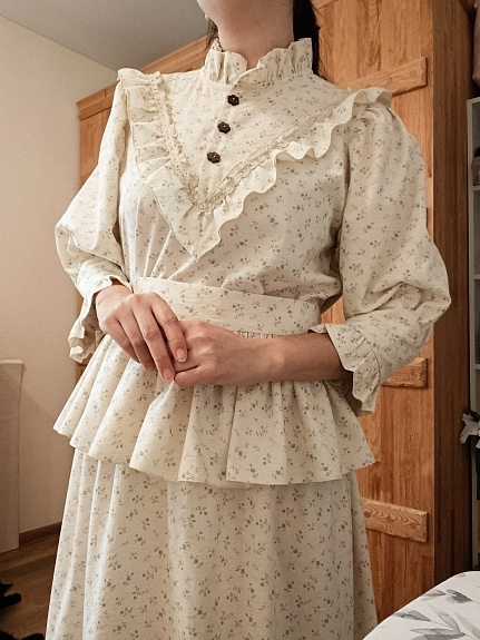 Платье из хлопкольна с вискозой "Алфея"