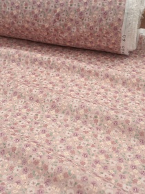 Муслин Премиум двухслойный гладкий "Виолетки", ш.2.5м, хлопок-100%, 120гр/м.кв