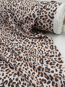 Штапель Премиум Цифр.печать "Леопард", ш.1.45м, вискоза-100%, 105гр/м.кв