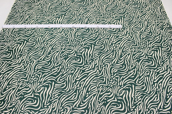 Штапель "Иммерсия" цв.хвойно-зеленый, ВИД2, ш.1.45м, вискоза-100%, 90гр/м.кв