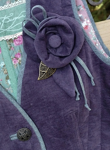 Жилетка из бархата