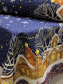 Мерный лоскут (ткань в отрезах) Рогожка "Полночь", ш.1.5м, хлопок-100%