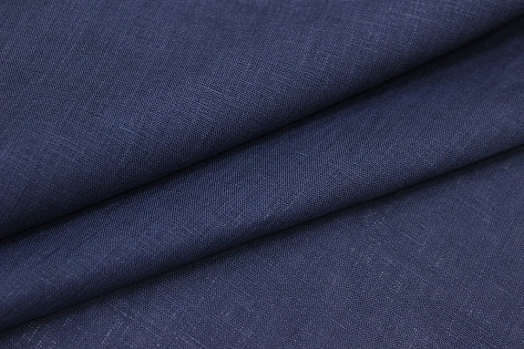 Лен сорочечный цв.Темный серо-синий флер, ш.1.5м, лен-100%, 125гр/м.кв