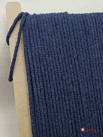 Шнур цв.темный джинс, СОРТ2, 5мм, хлопок-100%