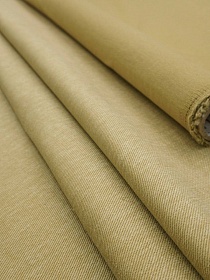 Джинс с ворсом цв.Светлый золотисто-оливковый-2, СОРТ2, ш.1.5м, хлопок-100%, 330гр/м.кв