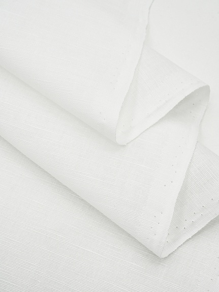 Полулен цв.Белый, ш.2.2м, лен-53%, хлопок-47%, 130гр/м.кв