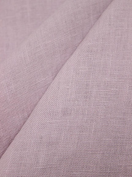 Лен постельный с эффектом мятости цв.Бледный розово-сиреневый флер, ш.2.45м, лен-100%, 165гр/м.кв