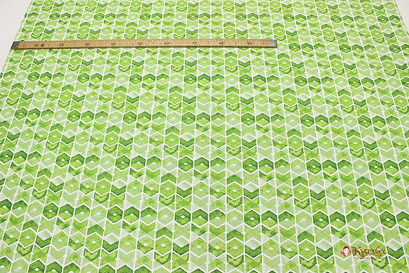 Полулен "Тропический орнамент", ш.1.5м, лен-30%, хл-70%, 140гр/м.кв