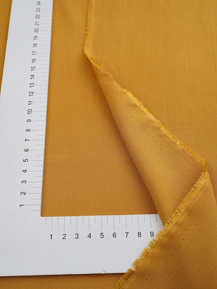 Штапель цв.Горчично-медовый, ш.1.45м, вискоза-100%, 110гр/м.кв