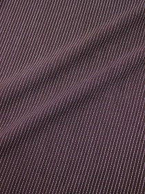Пестрядь "Мелкая полоска на темно-коричневом с лиловым оттенком", ш.1.40м,  хлопок-95%, п/э-5%