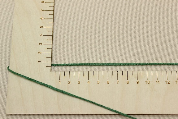 Шнур цв.т.зеленый, 2мм, хлопок-100%