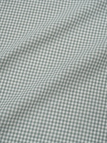 Вареный (стираный) хлопок "Мелкая клетка" цв.серо-мятная дымка, ш.2.5м, хлопок-100%, 125гр/м.кв