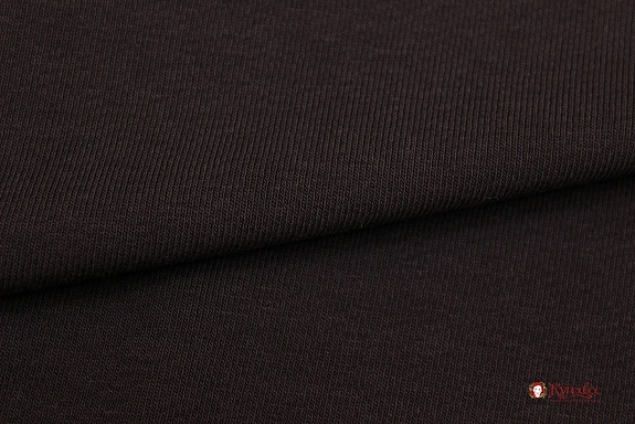 Футер 3-х нит. начес цв.Горький шоколад, ш.1.95м, Пенье, хлопок-80% п/э-20%, 330гр/м.кв
