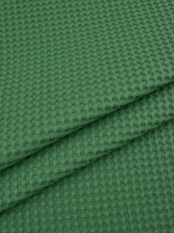 Вафельное премиум-полотно "Italy" цв.Светлый травяной, ш.1.50м, хлопок-100%, 240гр/м.кв