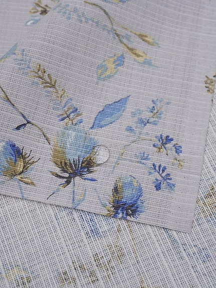 Ткань для столового белья с пропиткой "Летний вальс", ш.1.55м, хлопок-100%, 170гр/м.кв