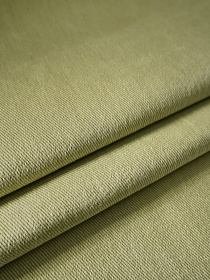 Джинс с ворсом цв.Светло-зеленый хаки, ш.1.5м, хлопок-100%, 310гр/м.кв