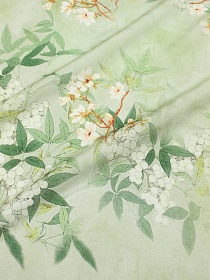 Вискозный шифон Цифр.печать "Мелодия цветения", ш.1.5м, вискоза-75%, нейлон-25%, 55гр/м.кв