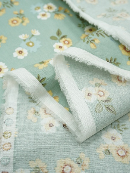 Сатин "Луговые букетики", ш.1.60м, хлопок-100%, 110гр/м.кв