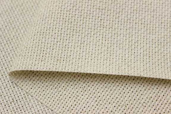 Канва аппретированная №14 цв.льняной, хлопок -70%, лен-30%, 1.5 м, 200 гр/м.кв