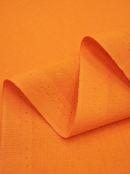 Бязь цв.Оранжевый, СОРТ2, ш.1.5м, хлопок-100%, 142гр/м.кв