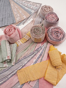 Комплект кромочного лоскута 1кг (от наборов для рукоделия) Вареный хлопок