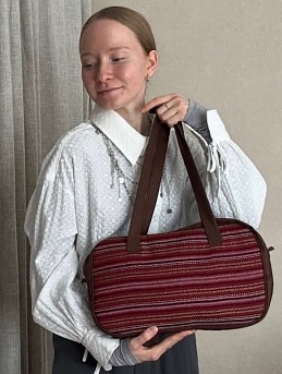 Сумка из этнического полотна