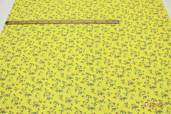 Плательная вискоза "Грета" цв.канареечный, ш.1.45м, вискоза-100%, 135гр/м.кв
