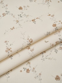 Микровельвет (Digital) "Легкое касание" цв.сливочный, ш.1.5м, хлопок-100%, 135гр/м.кв