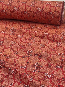 Перкаль Премиум (Digital) "Ежевичка" цв.красный, ш.1.45м, хл-100%, 140гр/м.кв