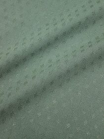 Фактурный хлопок "Ромбики мережка" цв.винтажная хвоя, ш.1.48м, батист, хлопок-100%, 60гр/м.кв