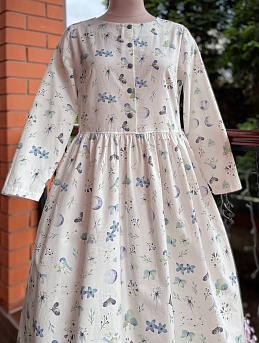 Платье из сатина "Волшебные сумеки"