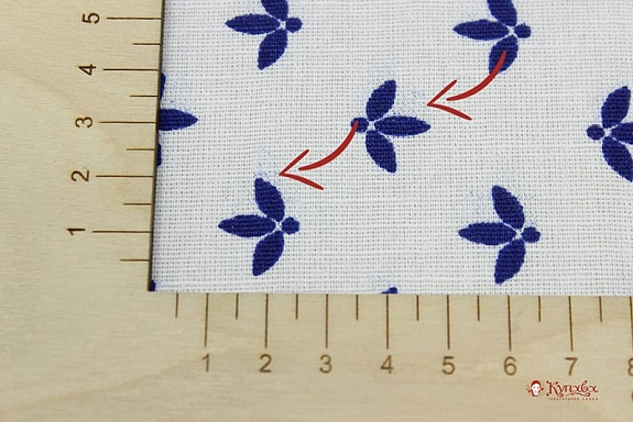 Полулен "Гжель по кайме" цв.белый, СОРТ2, ш.1.5м, лен-30%, хлопок-70%, 140гр/м.кв