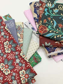 Комплект лоскута 1кг Хлопок с рисунком