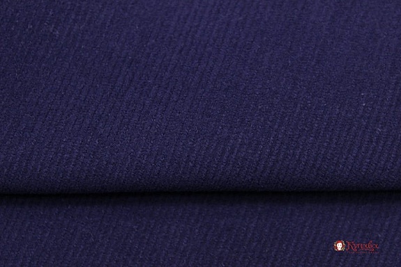 Микровельвет цв.Чернильно-фиолетовый, ш.1.45м , хлопок-100%, 220гр/м.кв 
