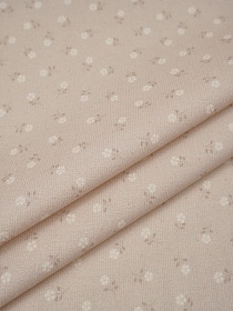 Микровельвет (Digital) "Цветочные крошки" цв.бежевый, ш.1.5м, хлопок-100%, 135гр/м.кв