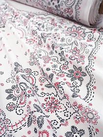 Ситец "Лукерья" (Гол.платок 0.95м*0.95м), ш.0.95м, хлопок-100%, 95гр/м.кв, раппорт 100см