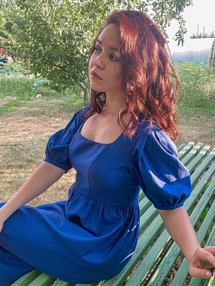 Платье в горох