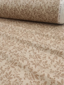 Муслин Премиум двухслойный гладкий "Осенняя меланхолия" цв.св.бежевый, ш.2.5м, хлопок-100%, 120гр/м.кв