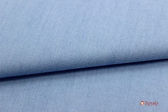 Брак(цена снижена) Сорочечная джинсовая ткань цв.Винтажно-голубой, ш.1.45м, хлопок-50%, вискоза-50%