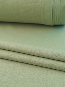 Полулен с умягчением цв.Подорожник, СОРТ2, ш.1.5м, лен-30%, хлопок-70%, 140гр/м.кв