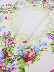 Ситец "Радуга цветов" (Гол.платок 0.75*0.75+3 нос.платка), ш.0.8м, хл-100%, 86гр/м.кв, раппорт 100см