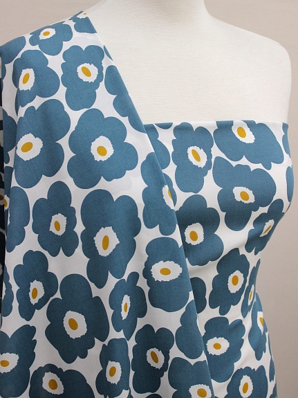 Штапель "Майя" цв.петроль, ш.1.45м, вискоза-100%, 90гр/м.кв